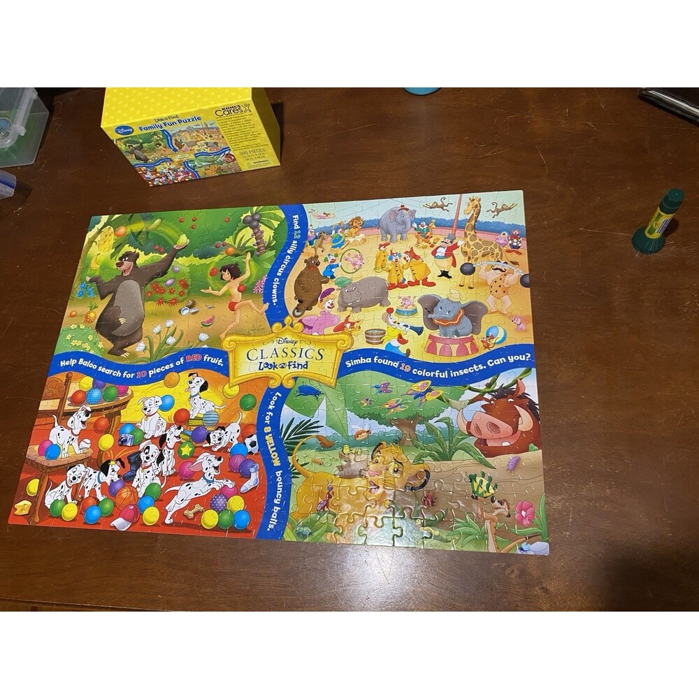 Disney Classics Look and Find Family Fun Puzzle Kohl’s Cares 300 Pieces
